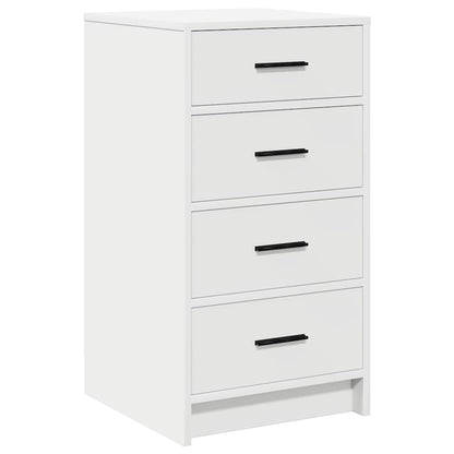 Sideboard med låda Vit 40 x 41 x 75 cm Konstruerat trä