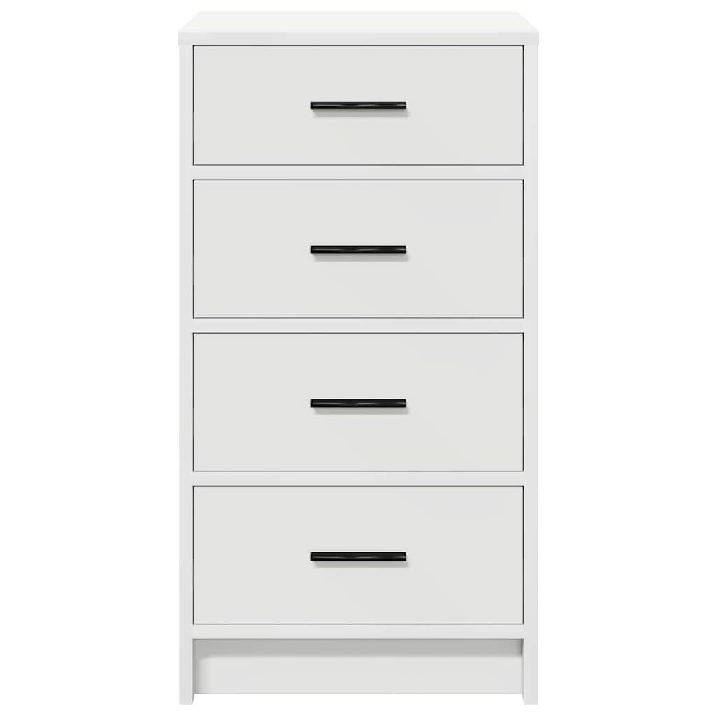 Sideboard med låda Vit 40 x 41 x 75 cm Konstruerat trä