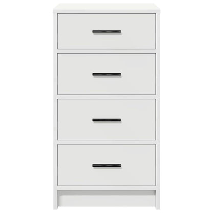 Sideboard med låda Vit 40 x 41 x 75 cm Konstruerat trä