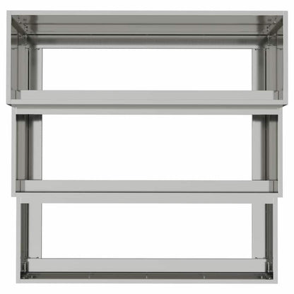 Trädgårdsplanterare Silver 90 x 90 x 35 cm Galvaniserat Stål