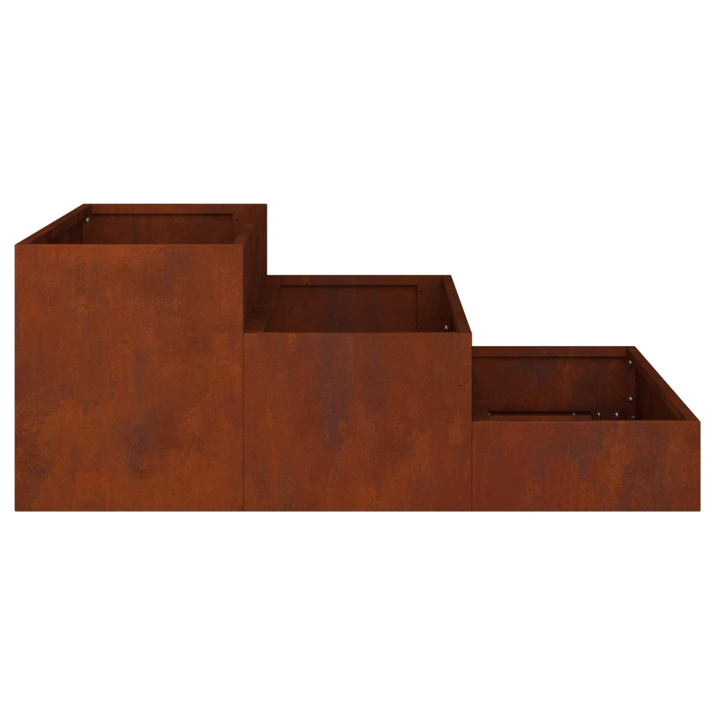 Trädgårdsplanterare Rostig 90 x 90 x 35 cm Väderbeständig stål