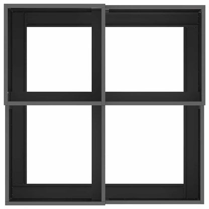 Trädgårdsplanterare Svart 80 x 80 x 48 cm Stål