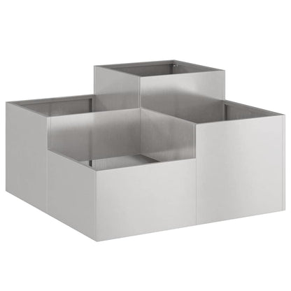 Trädgårdsplanterare Rostig 80 x 80 x 48 cm Väderbeständig stål