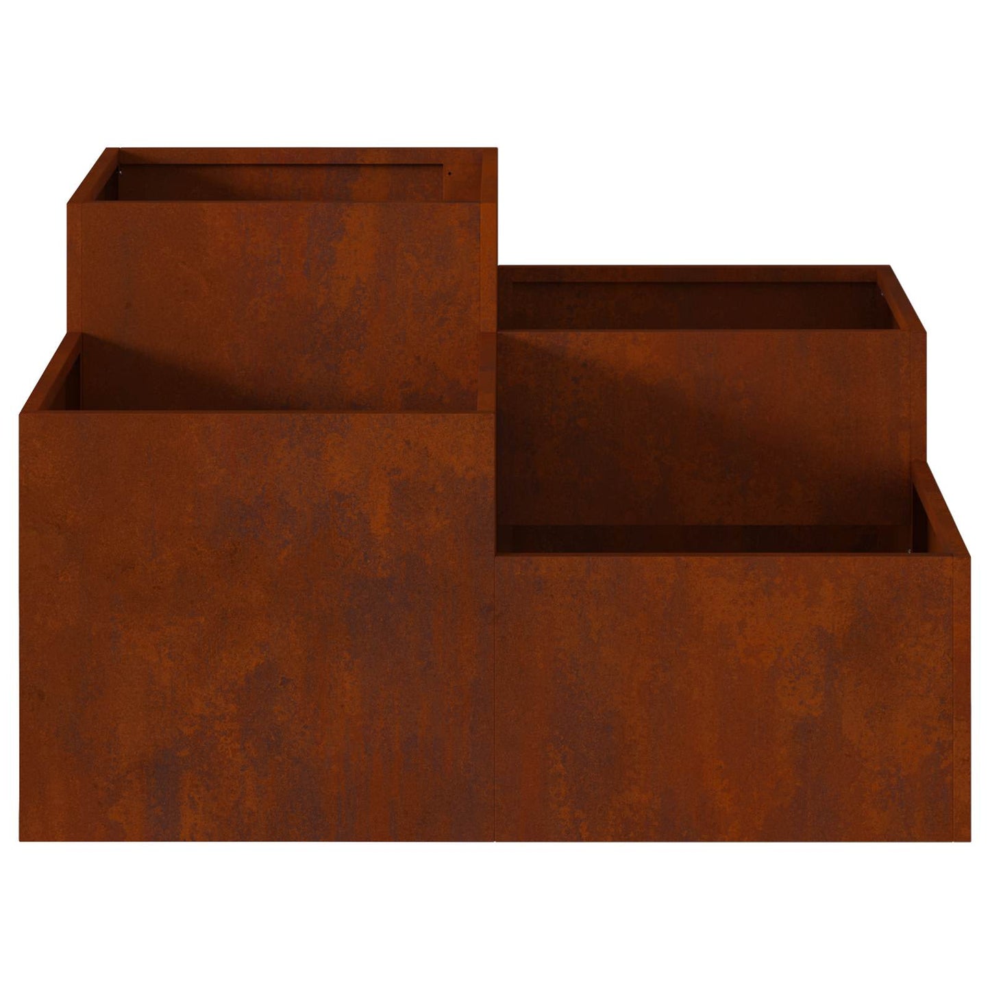 Trädgårdsplanterare Rostig 80 x 80 x 48 cm Väderbeständig stål