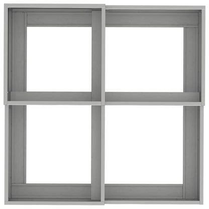 Trädgårdsplanterare Silver 100 x 100 x 48 cm Rostfritt stål