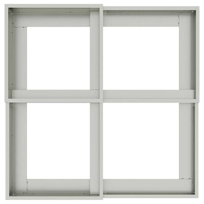 Trädgårdsplanterare Silver 80 x 80 x 60 cm Galvaniserat stål