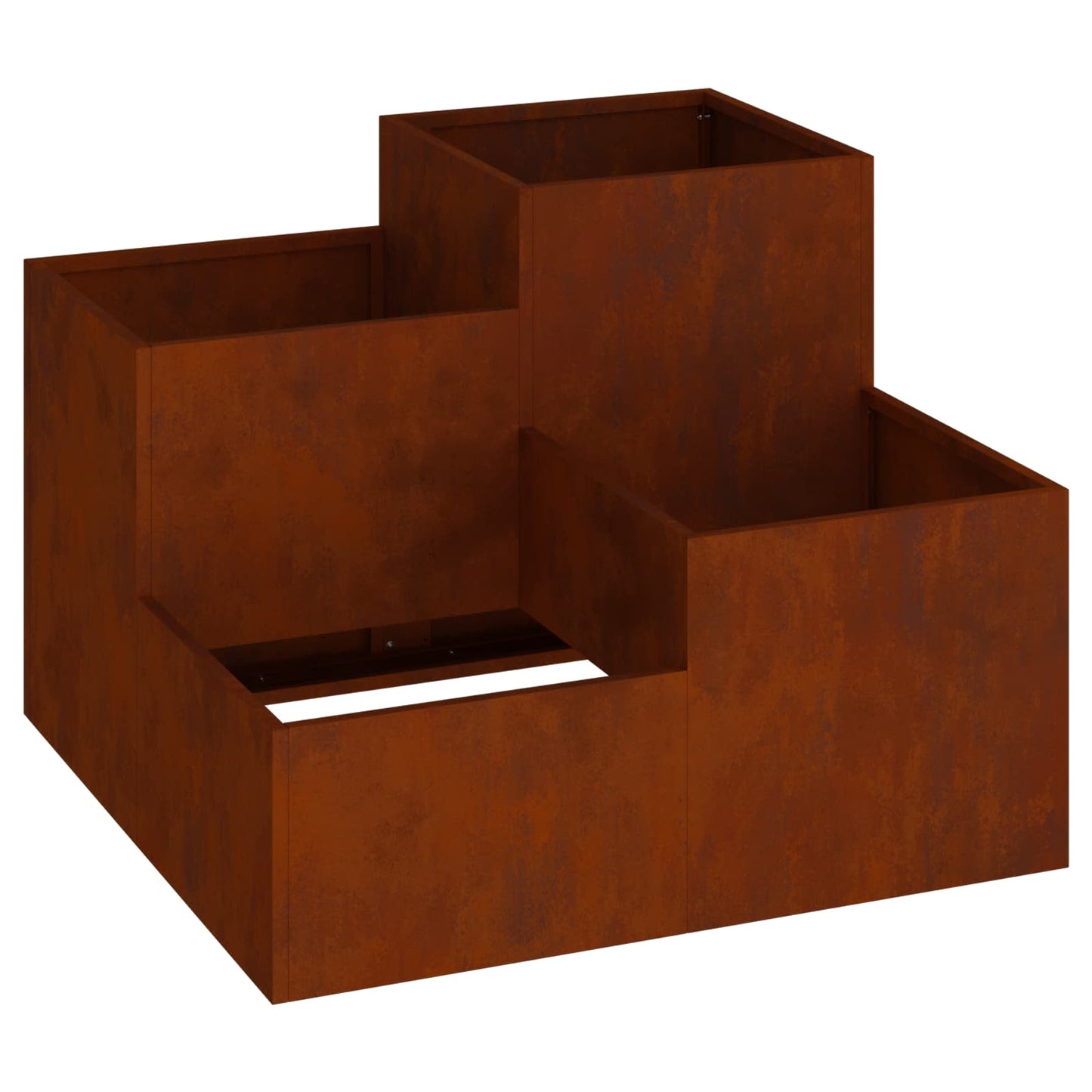 Trädgårdsplanterare Rostig 80 x 80 x 60 cm Väderbeständig stål