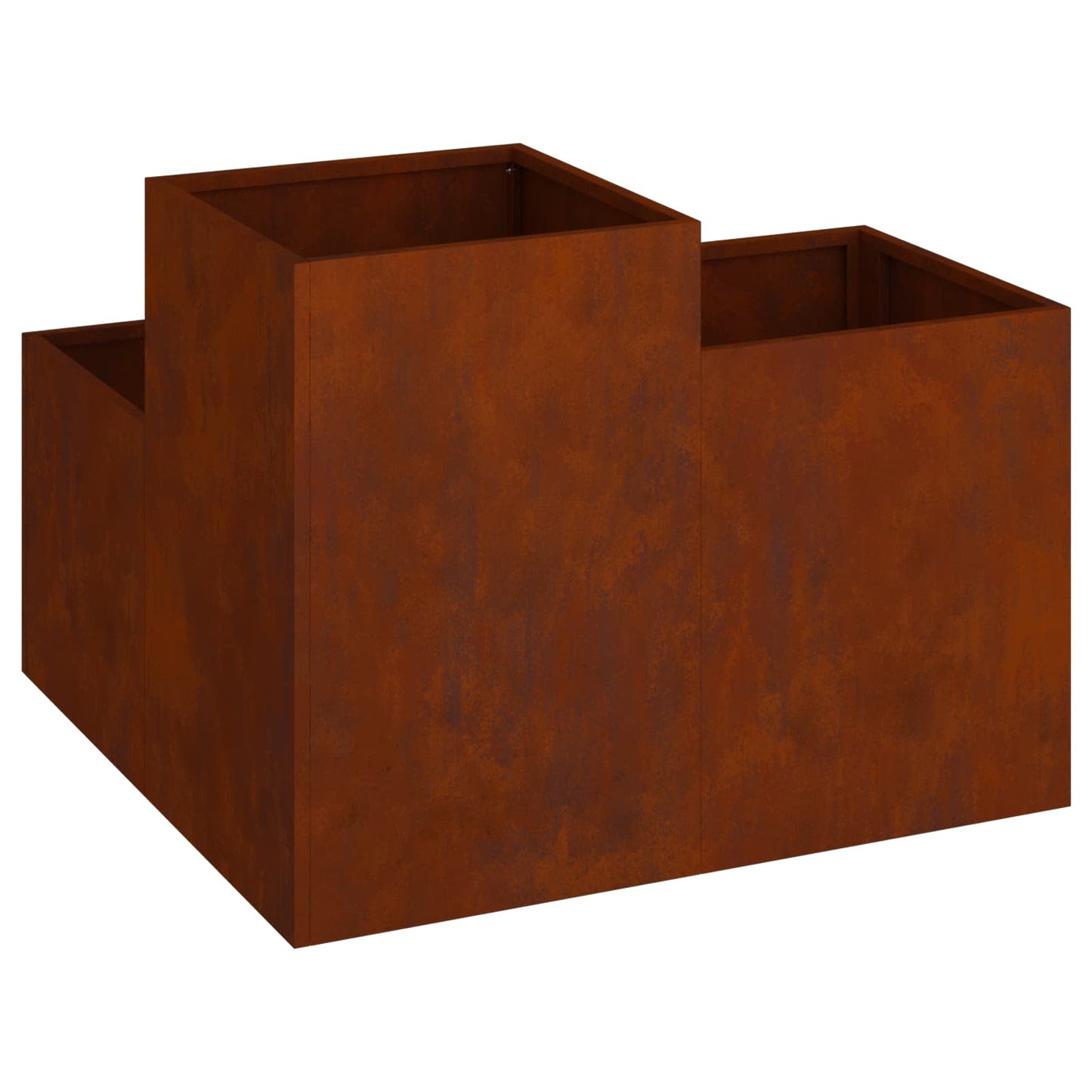 Trädgårdsplanterare Rostig 80 x 80 x 60 cm Väderbeständig stål