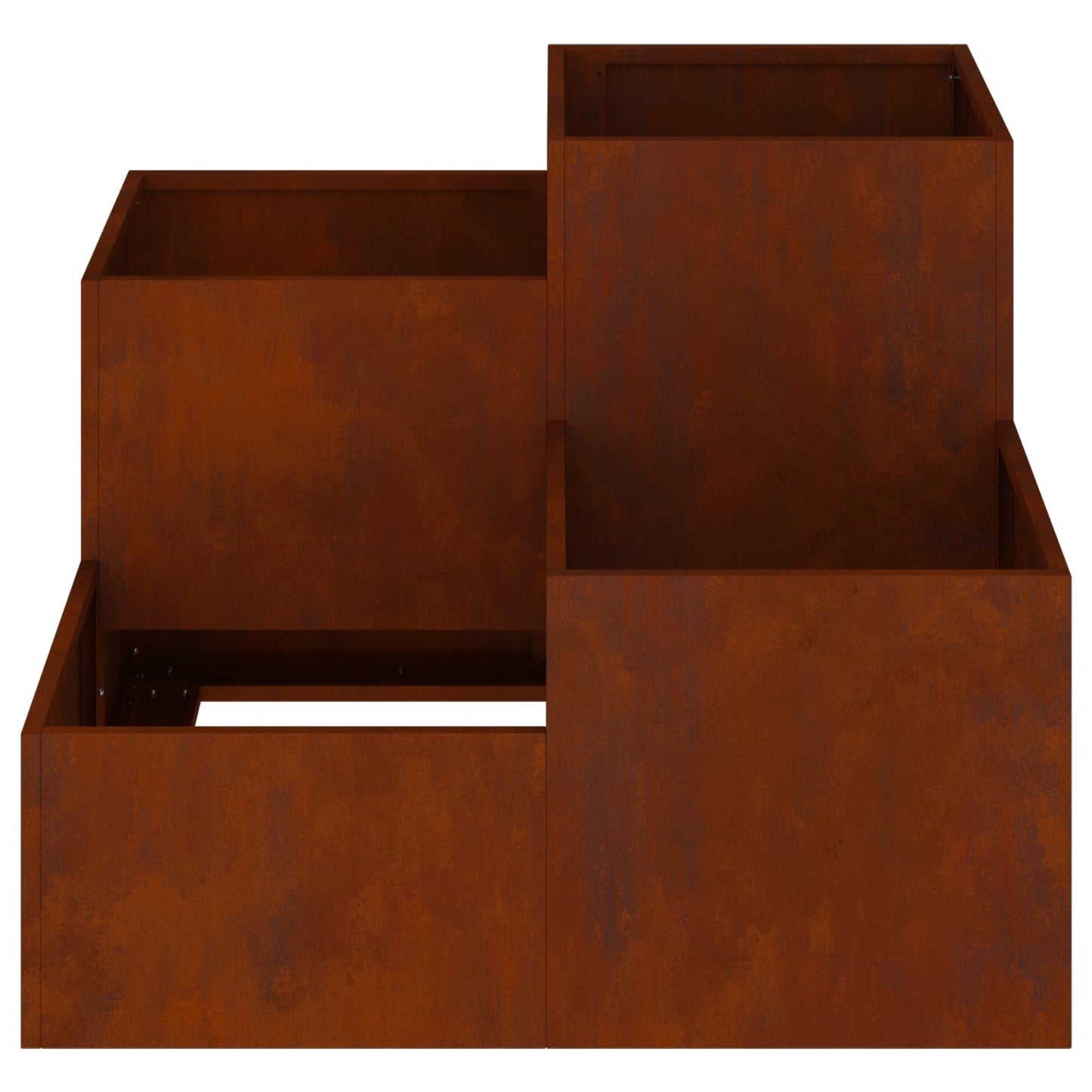 Trädgårdsplanterare Rostig 80 x 80 x 60 cm Väderbeständig stål