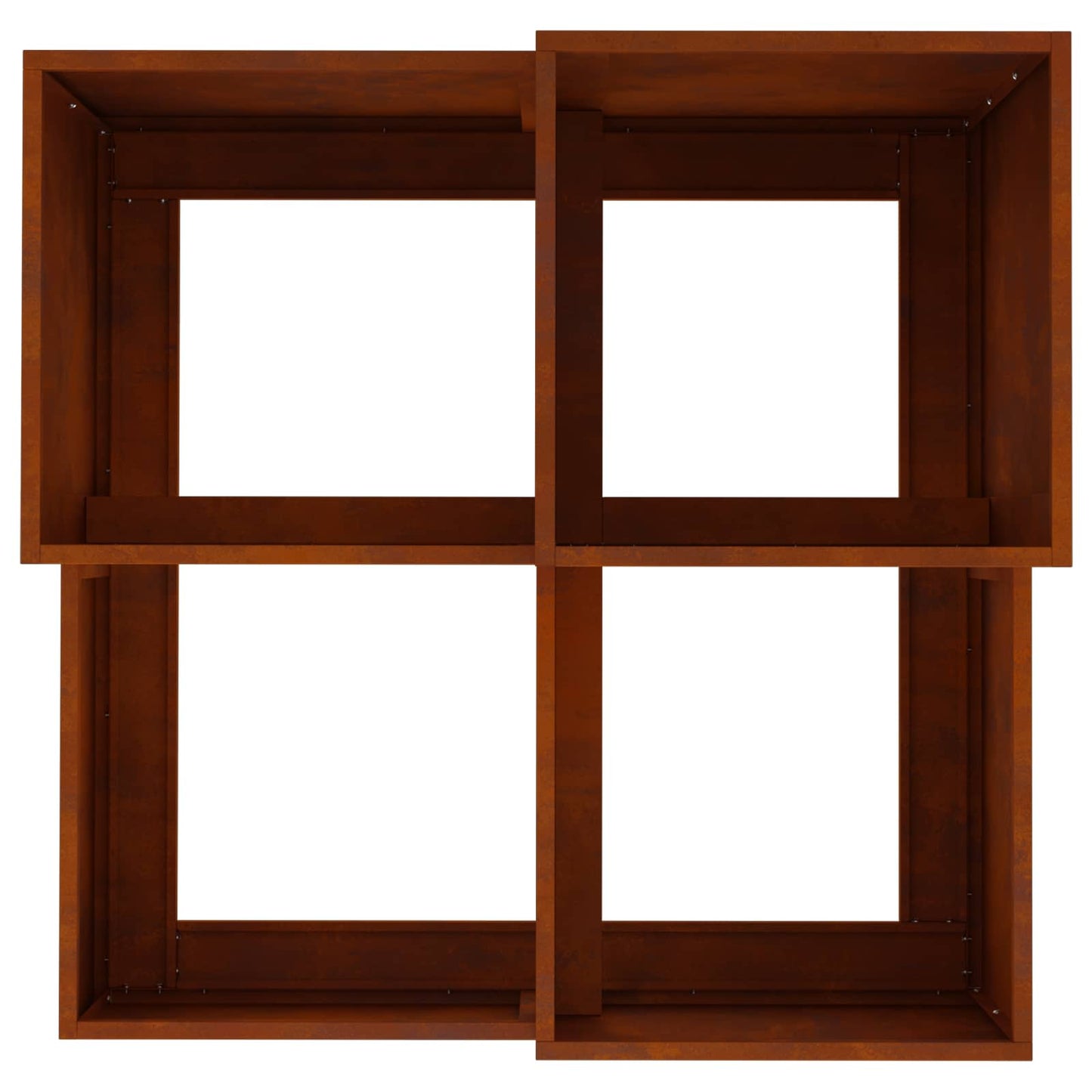 Trädgårdsplanterare Rostig 80 x 80 x 60 cm Väderbeständig stål