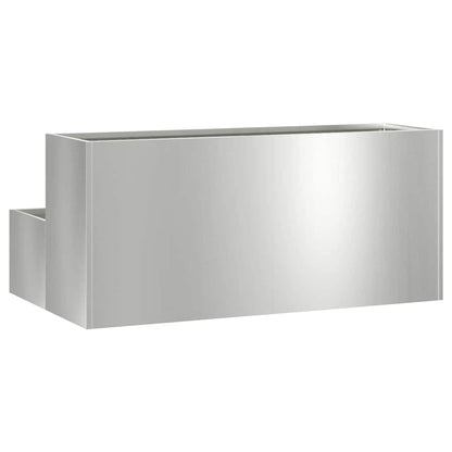 Trädgårdsplanterare Silver 100 x 60 x 45 cm Galvaniserat Stål