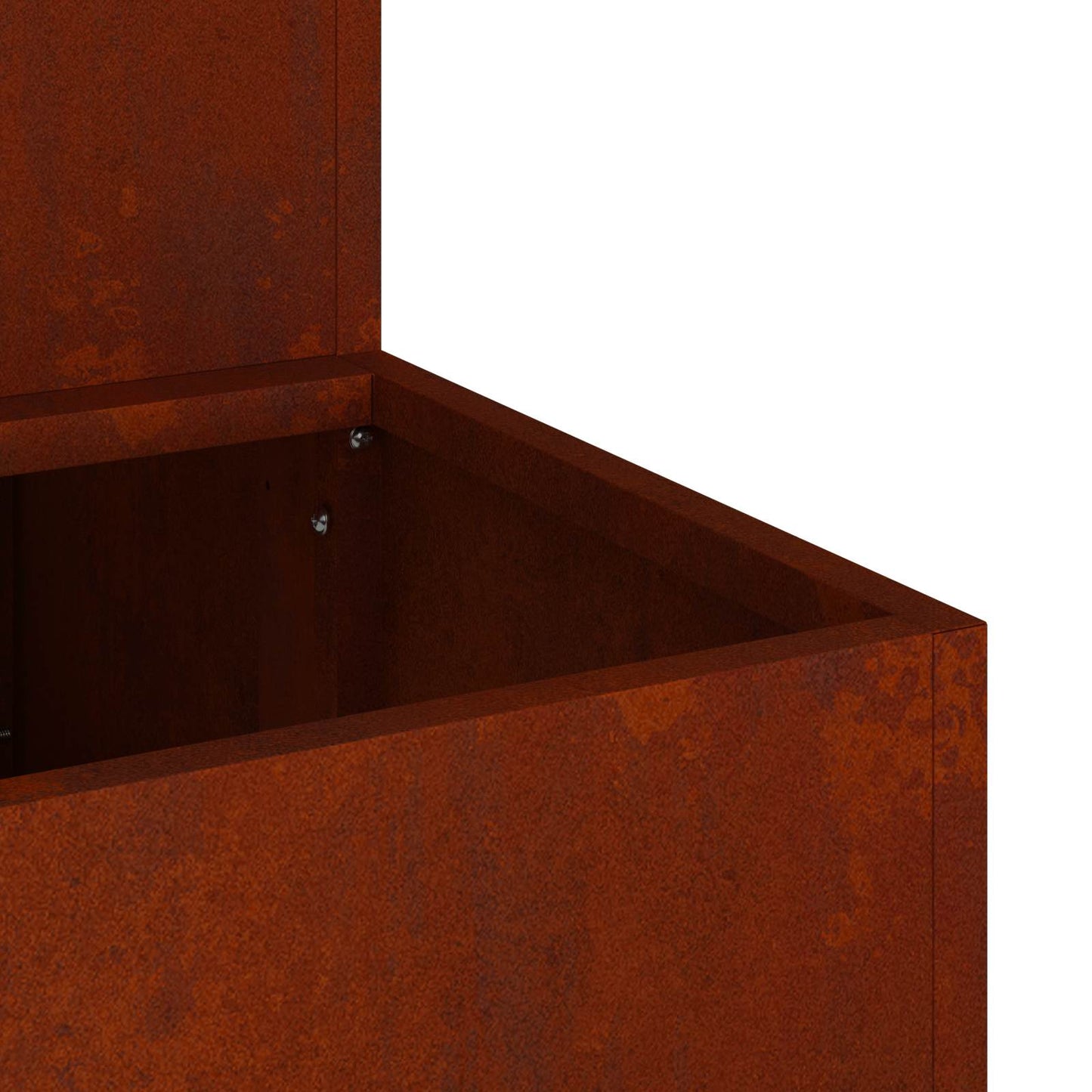 Trädgårdsplanterare Rostig 100 x 60 x 45 cm Väderbeständig stål