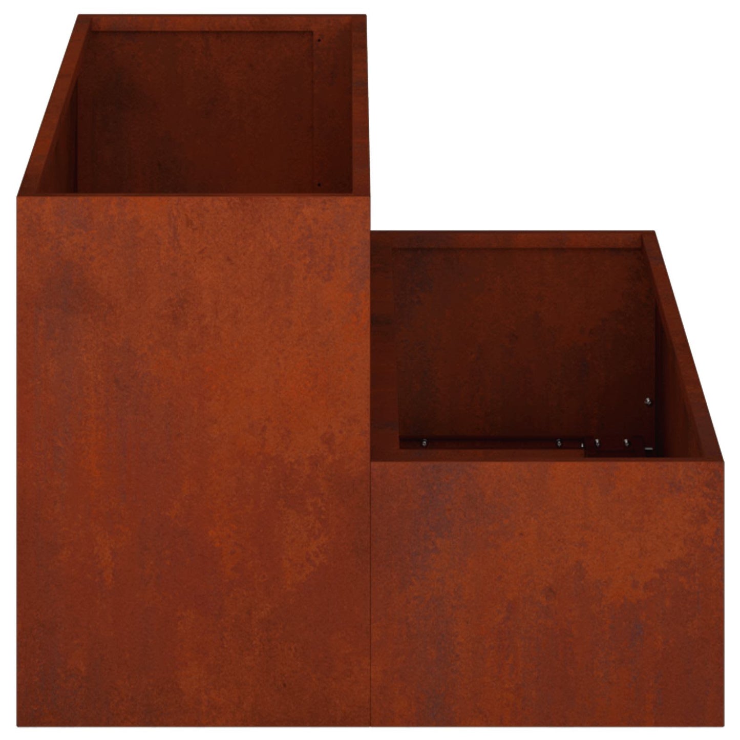 Trädgårdsplanterare Rostig 100 x 60 x 45 cm Väderbeständig stål