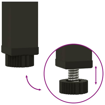 Höjdträdgårdsplanterare Silver 100 x 26 x 82 cm