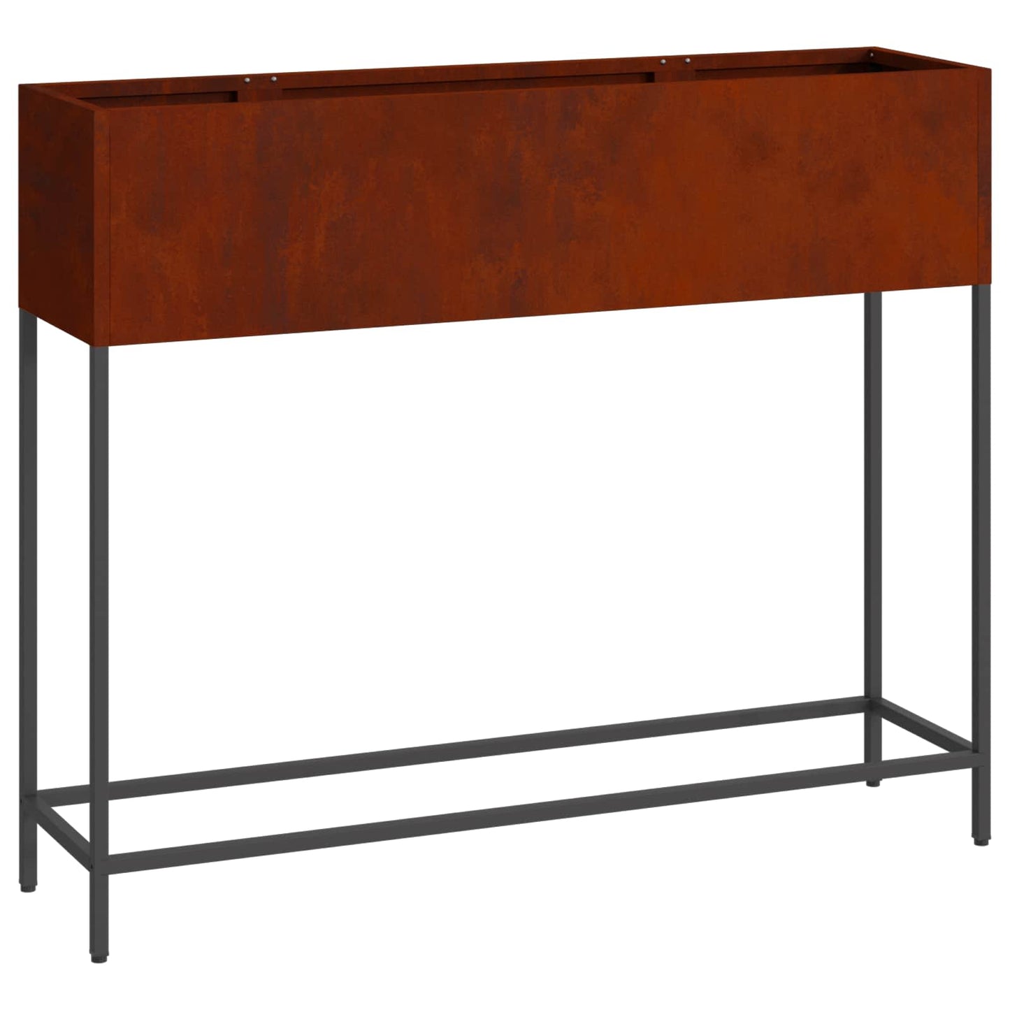 Höjdträdgårdsplanterare Rostig 100 x 26 x 82 cm