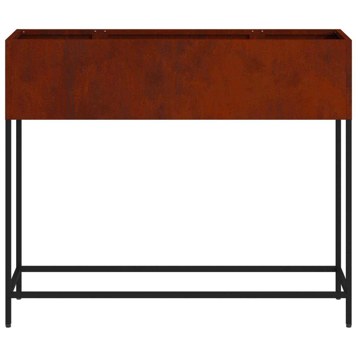 Höjdträdgårdsplanterare Rostig 100 x 26 x 82 cm