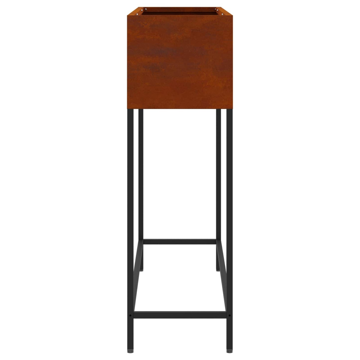 Höjdträdgårdsplanterare Rostig 100 x 26 x 82 cm