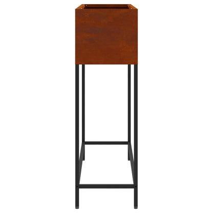 Höjdträdgårdsplanterare Rostig 100 x 26 x 82 cm