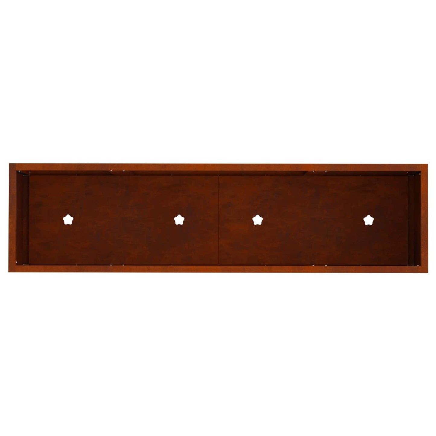 Höjdträdgårdsplanterare Rostig 100 x 26 x 82 cm