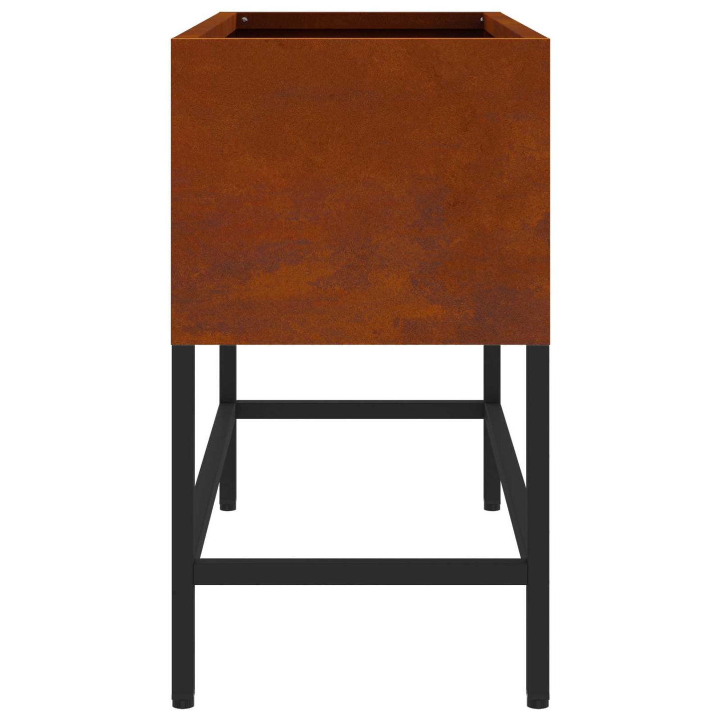 Höjdträdgårdsplanterare Rostig 60 x 26 x 45 cm