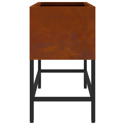 Höjdträdgårdsplanterare Rostig 60 x 26 x 45 cm