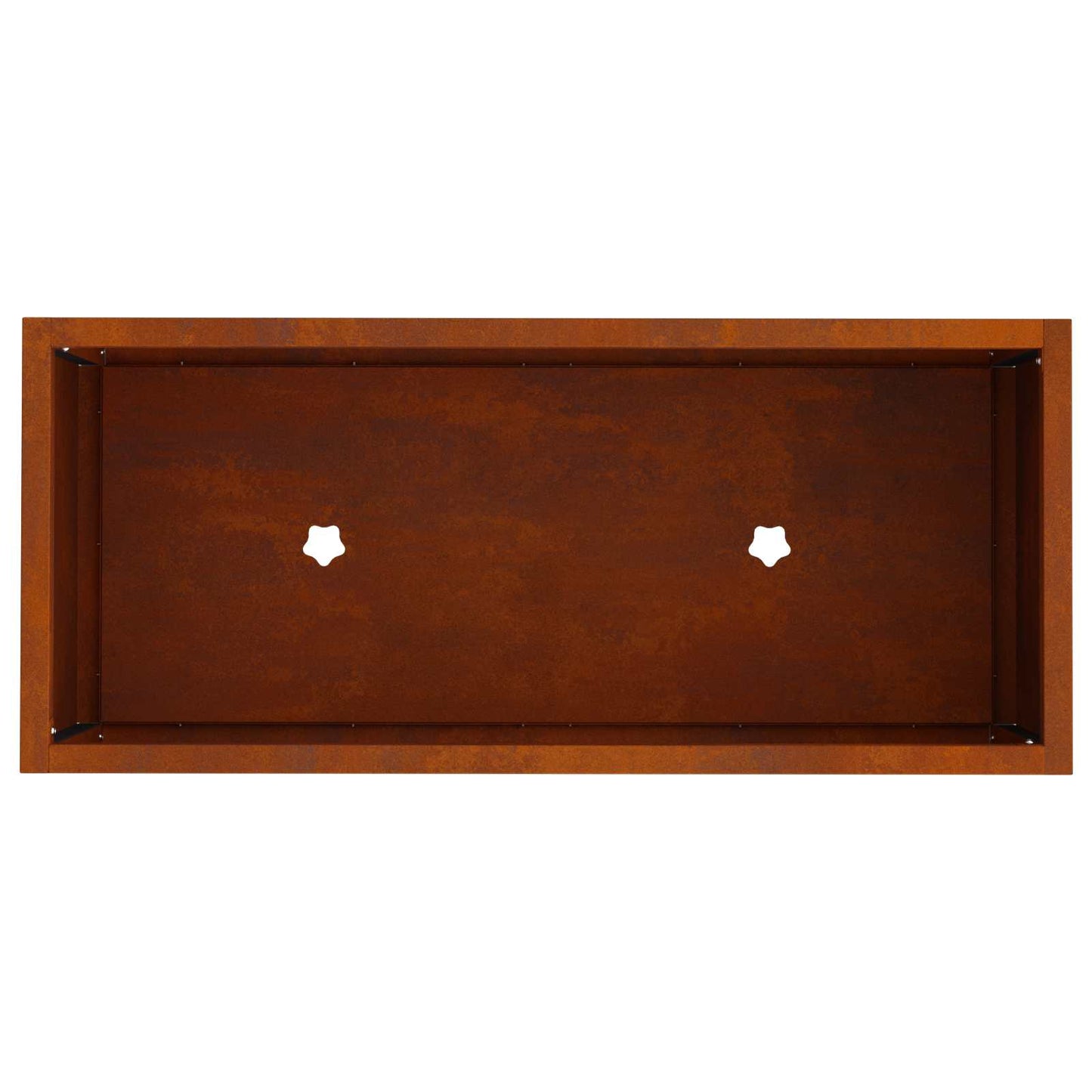 Höjdträdgårdsplanterare Rostig 60 x 26 x 45 cm