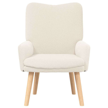 fåtölj Kräm 63 x 67 x 94 cm Sherpa tyg