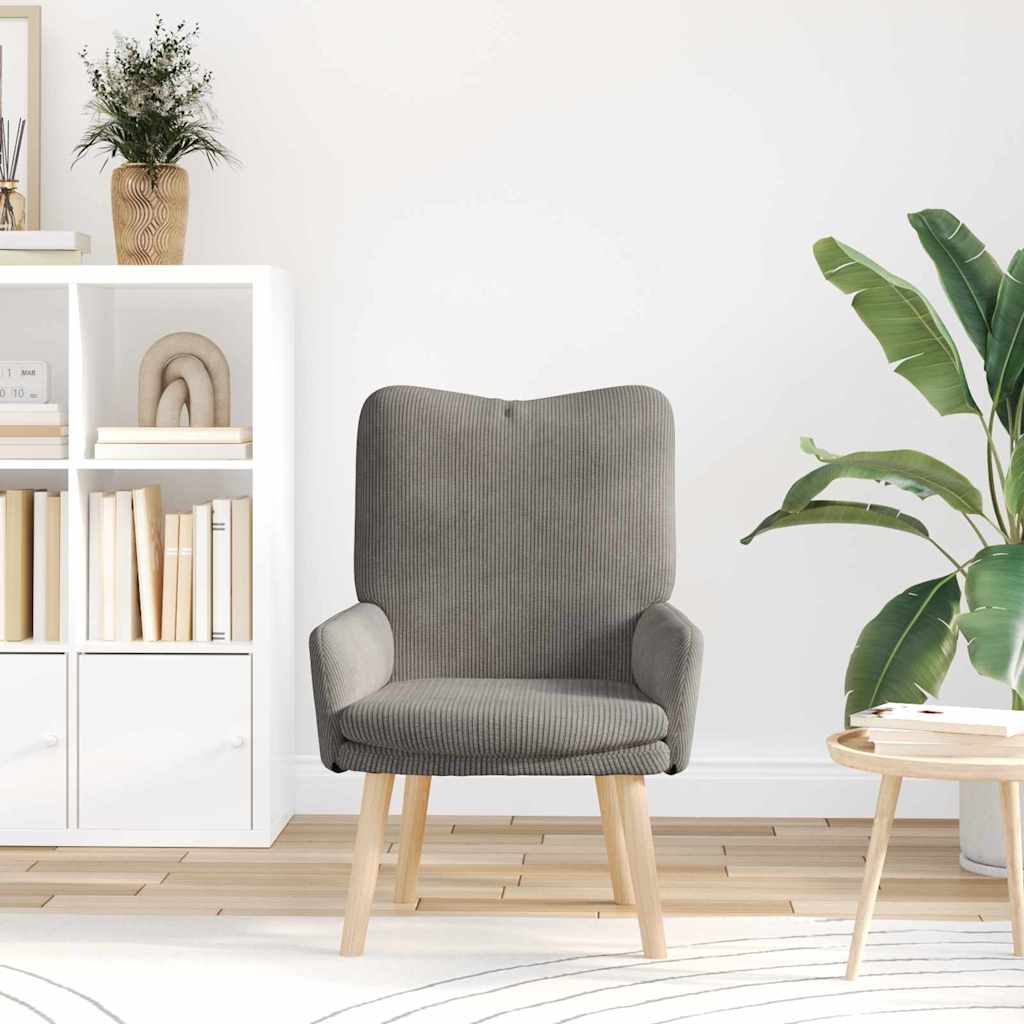 fåtölj Ljusgrå 63 x 67 x 94 cm tyg