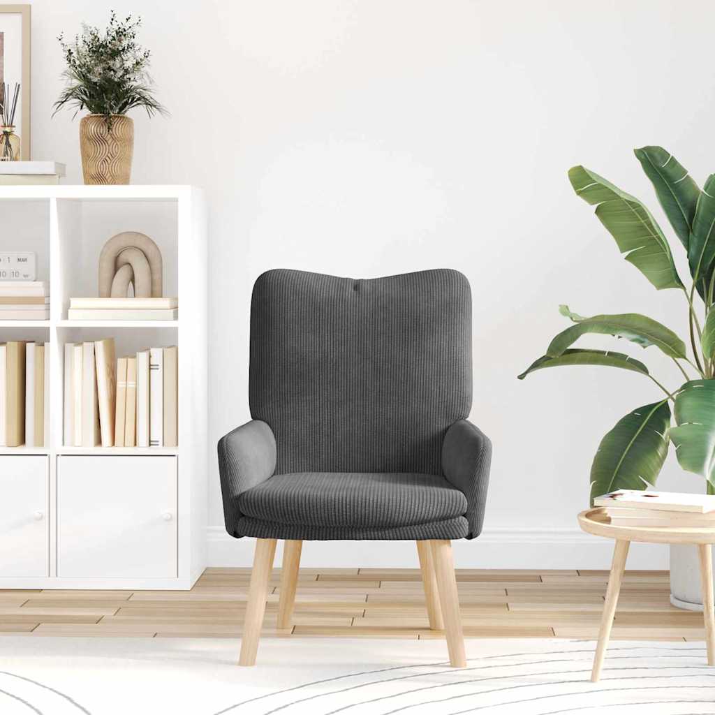 fåtölj Mörkgrå 63 x 67 x 94 cm tyg