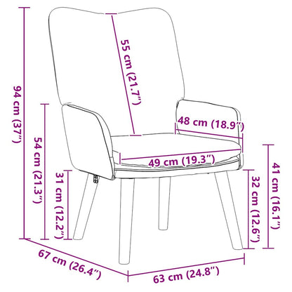 fåtölj Jungelgrön 63 x 67 x 94 cm tyg