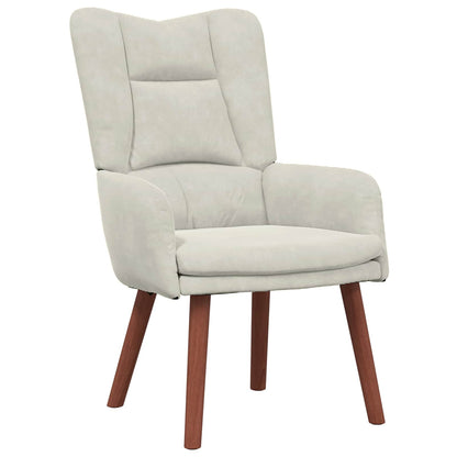 fåtölj Kräm 63 x 67 x 94 cm Sammet