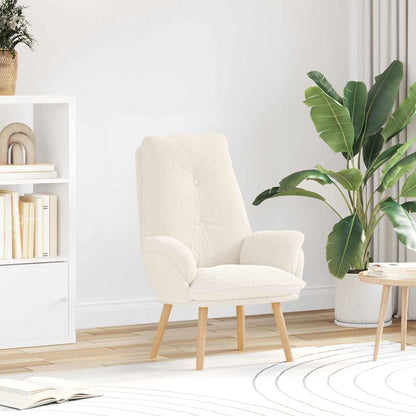 fåtölj Kräm 61 x 78 x 98 cm Sherpa tyg