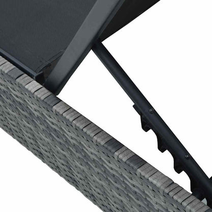 Solstol Reclining Grå 200.5 x 70 x 75 cm konstrotting