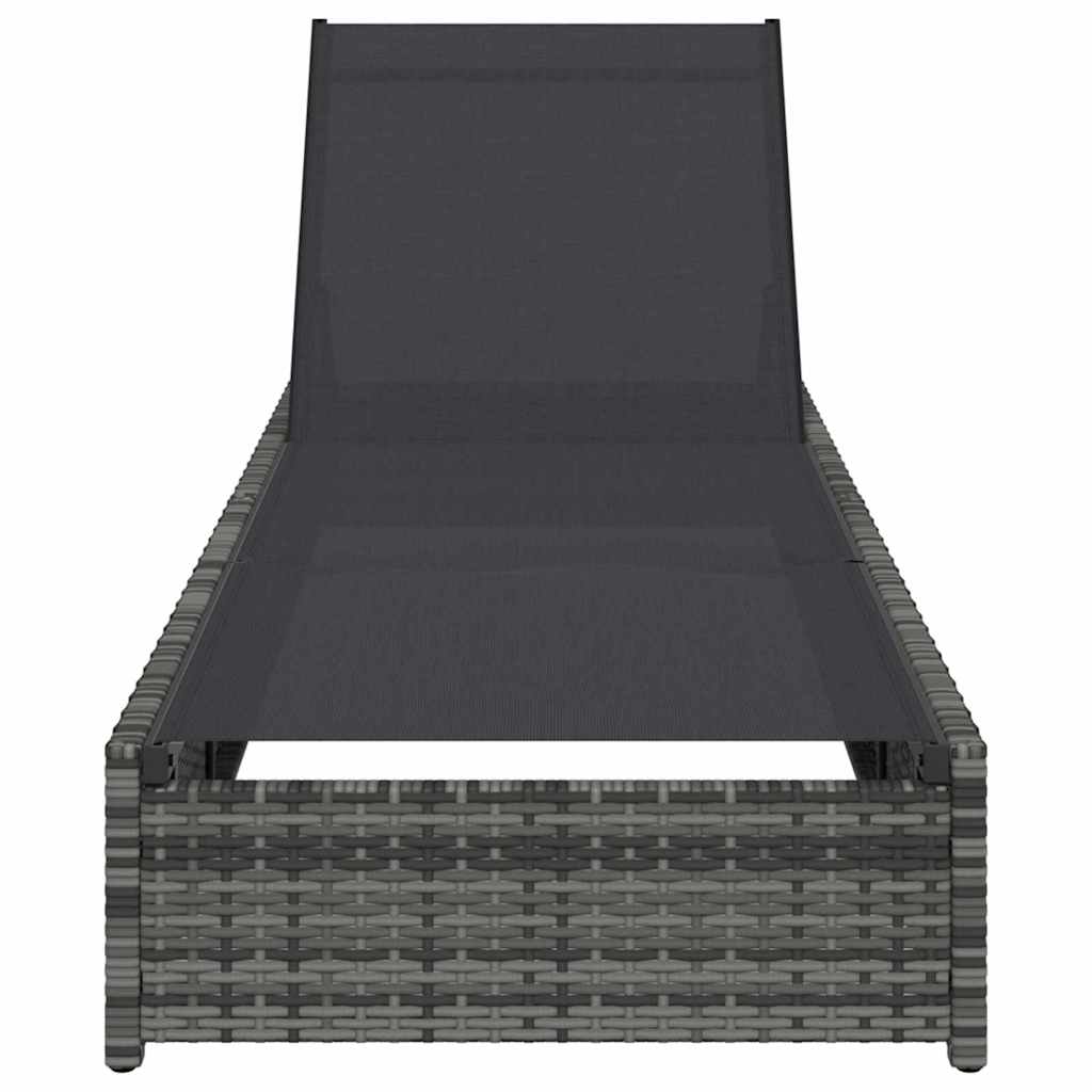 Solstol Reclining Grå 200.5 x 70 x 75 cm konstrotting