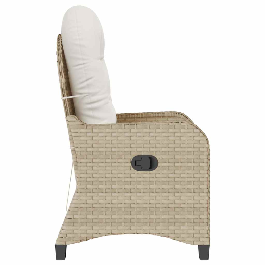 Reclinerfåtölj Beige 56 x 66 x 95cm konstrotting