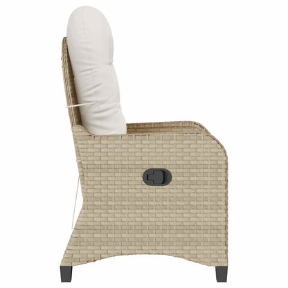 Reclinerfåtölj Beige 56 x 66 x 95cm konstrotting