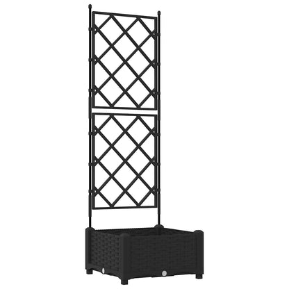 Trädgårdsplanterare Svart 40 x 40 x 125,5 cm Plast