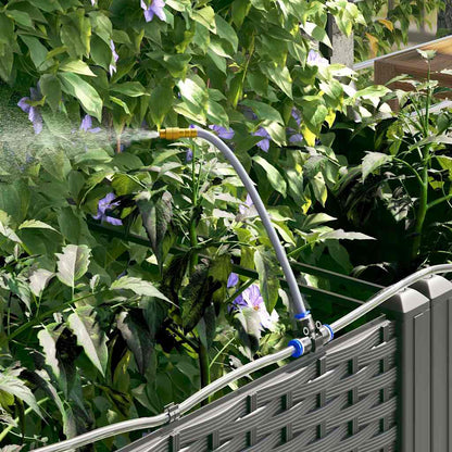 Trädgårdsplanterare Svart 40 x 40 x 126 cm Plast