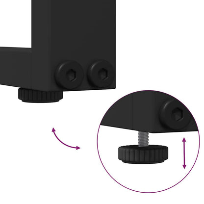 Trädgårdsoffset 2 pcs Antracit Stål