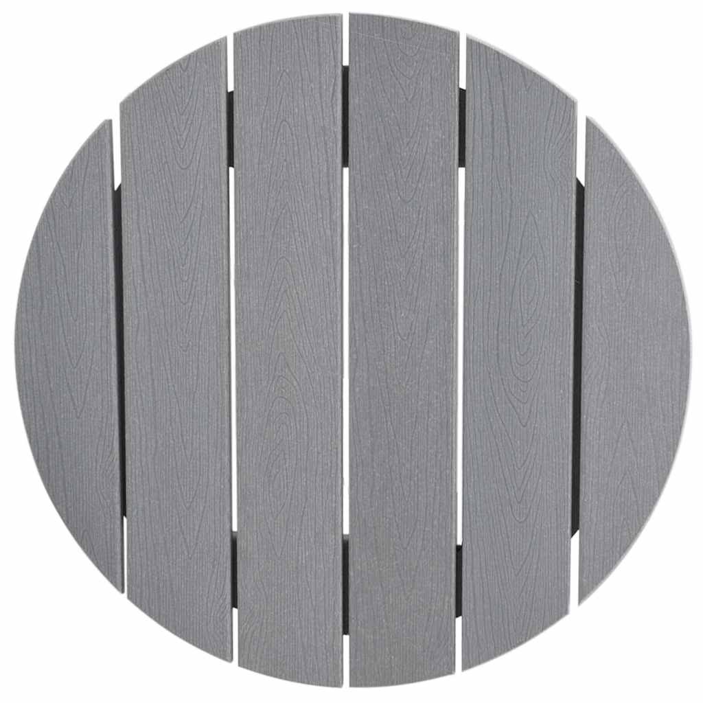 Barbord Ljusgrå 55 x 55 x 107 cm polyeten