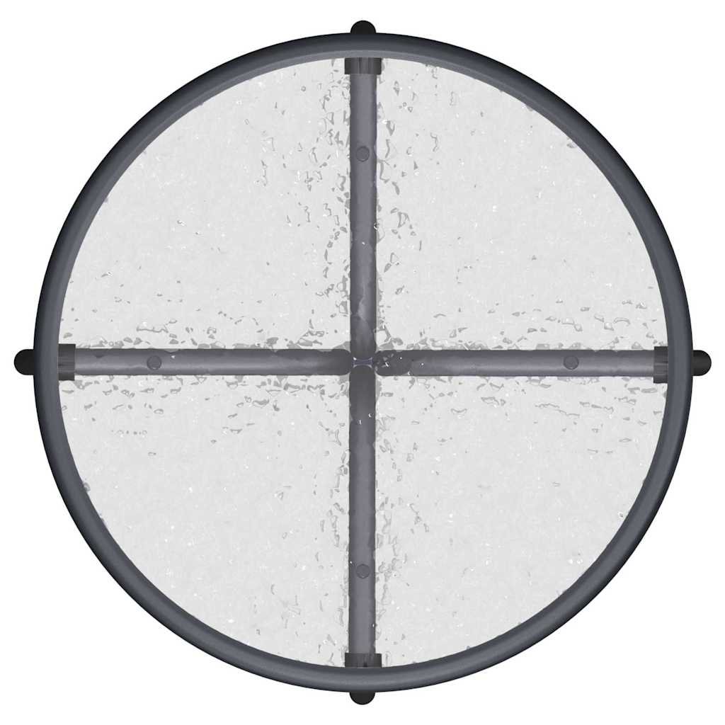 Trädgårds Bistro Set 3 pcs Grå Stål