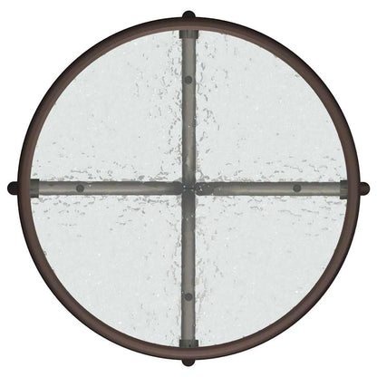 Trädgårds Bistro Set 3 pcs Brun Stål