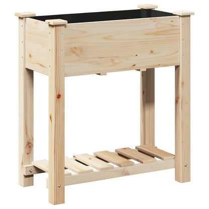 Trädgårdsplanterare Beige 71 x 37 x 76,5 cm Massivt Furu