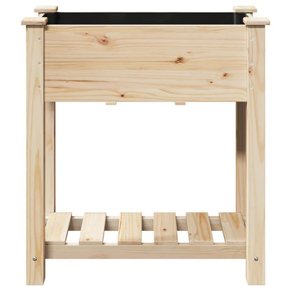 Trädgårdsplanterare Beige 71 x 37 x 76,5 cm Massivt Furu
