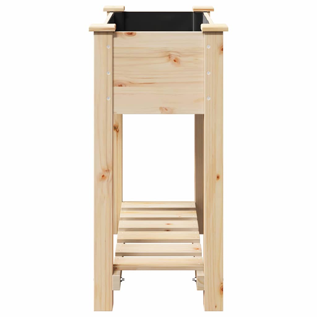 Trädgårdsplanterare Beige 71 x 37 x 76,5 cm Massivt Furu