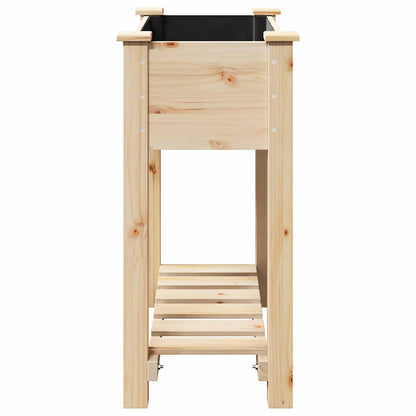 Trädgårdsplanterare Beige 71 x 37 x 76,5 cm Massivt Furu