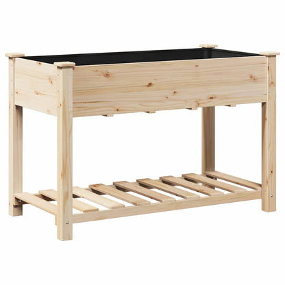 Trädgårdsplanterare Beige 115 x 59 x 76,5 cm Massivt Furu