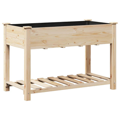 Trädgårdsplanterare Beige 115 x 59 x 76,5 cm Massivt Furu