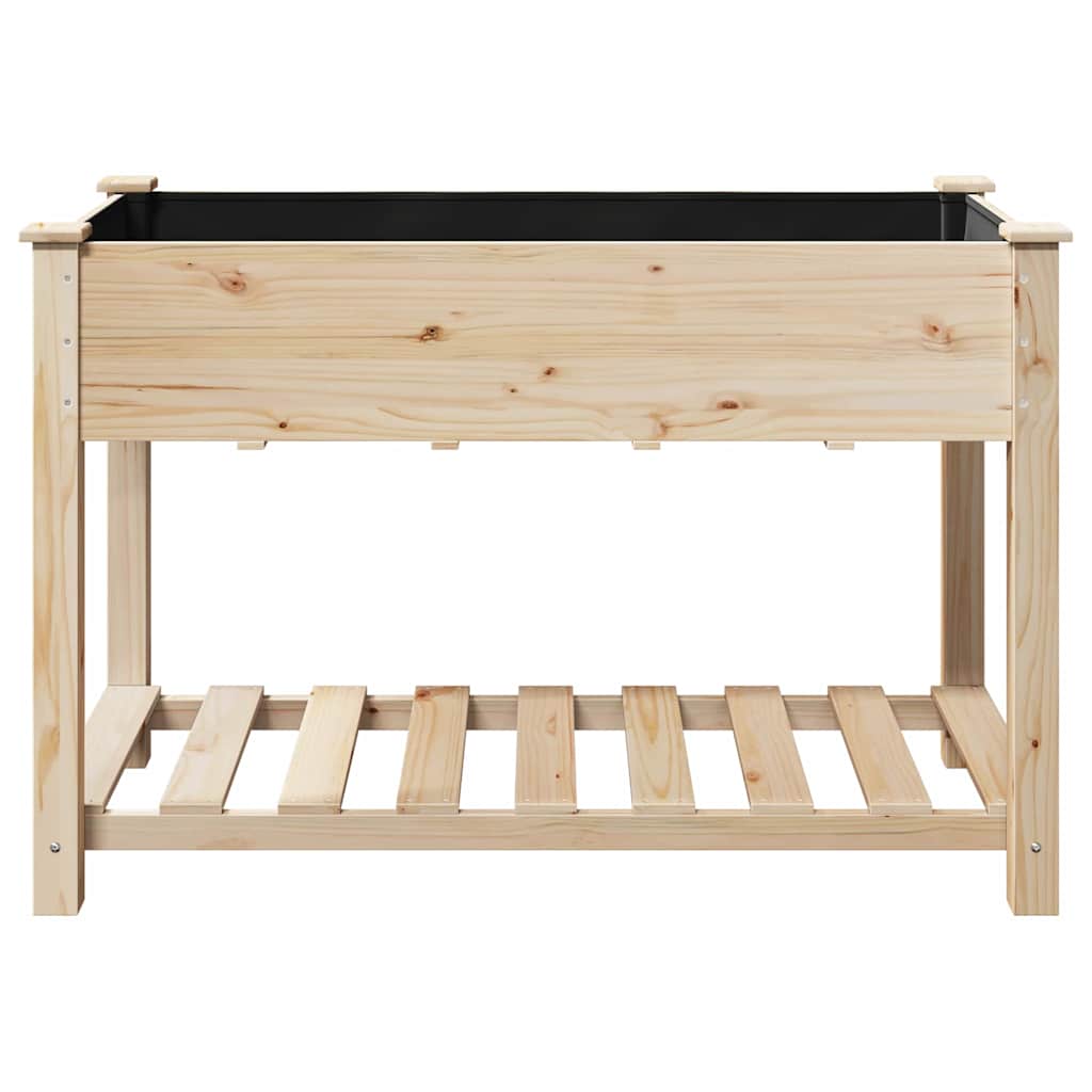 Trädgårdsplanterare Beige 115 x 59 x 76,5 cm Massivt Furu