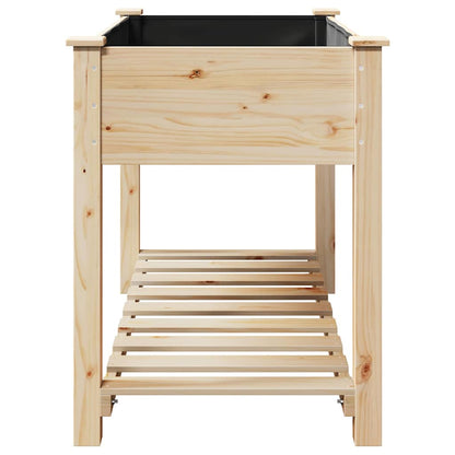 Trädgårdsplanterare Beige 115 x 59 x 76,5 cm Massivt Furu